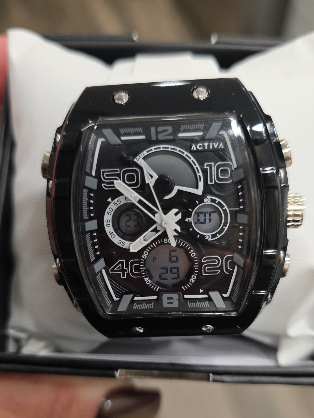 916. Activa x Invicta Vion ACW8109-008 Watch 45mm Black/White